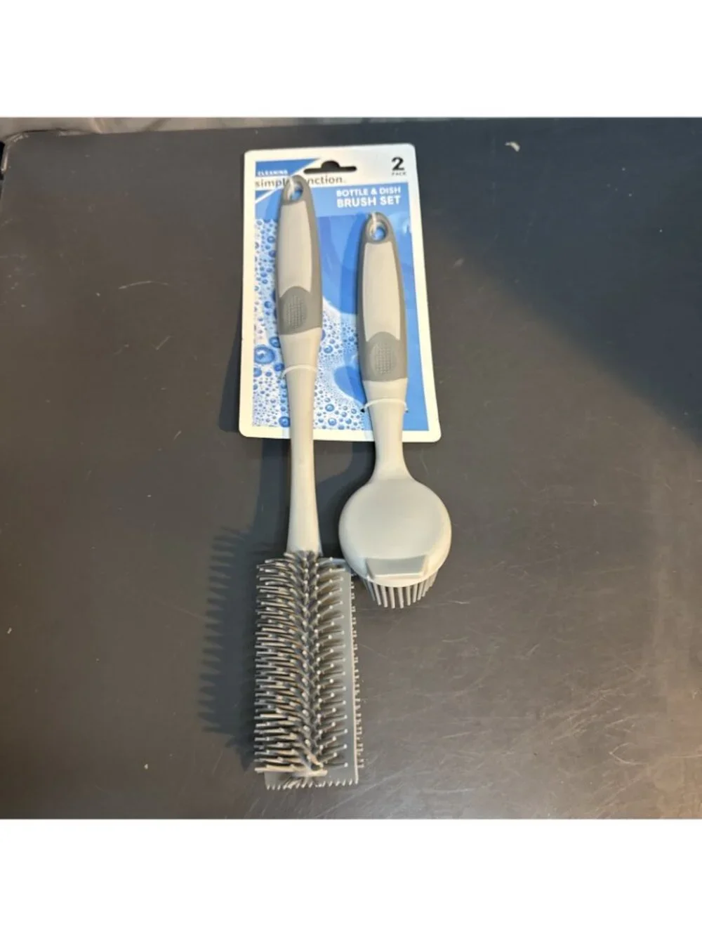 2-Pack Bottle Cleaning Bottle & Dish Brush Set 1 Long Handle Simple Function